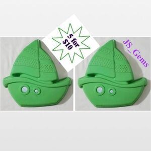 New Green Boat Sand Toys Set Of 2